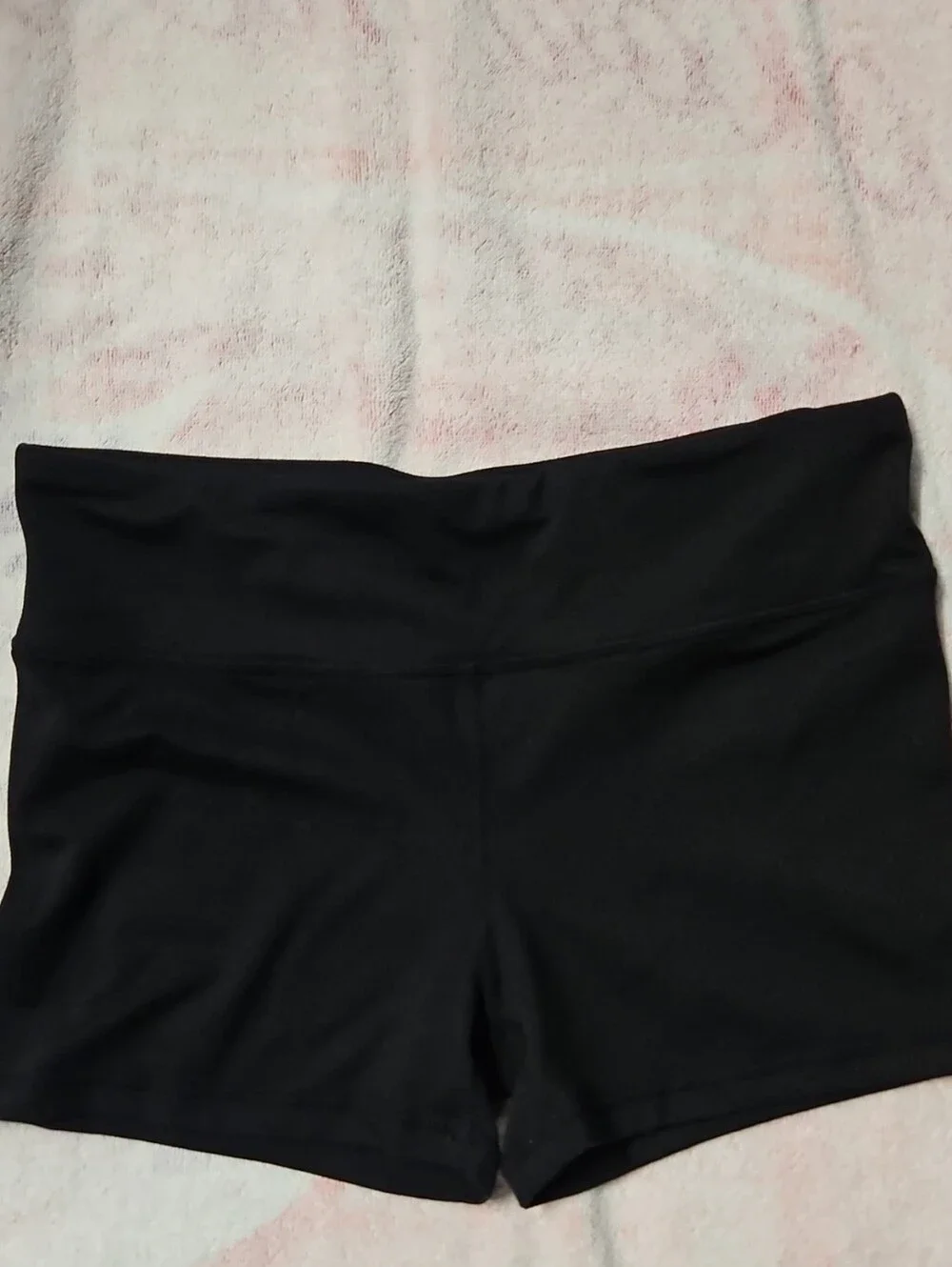 Women's Black High-Waist Active Shorts